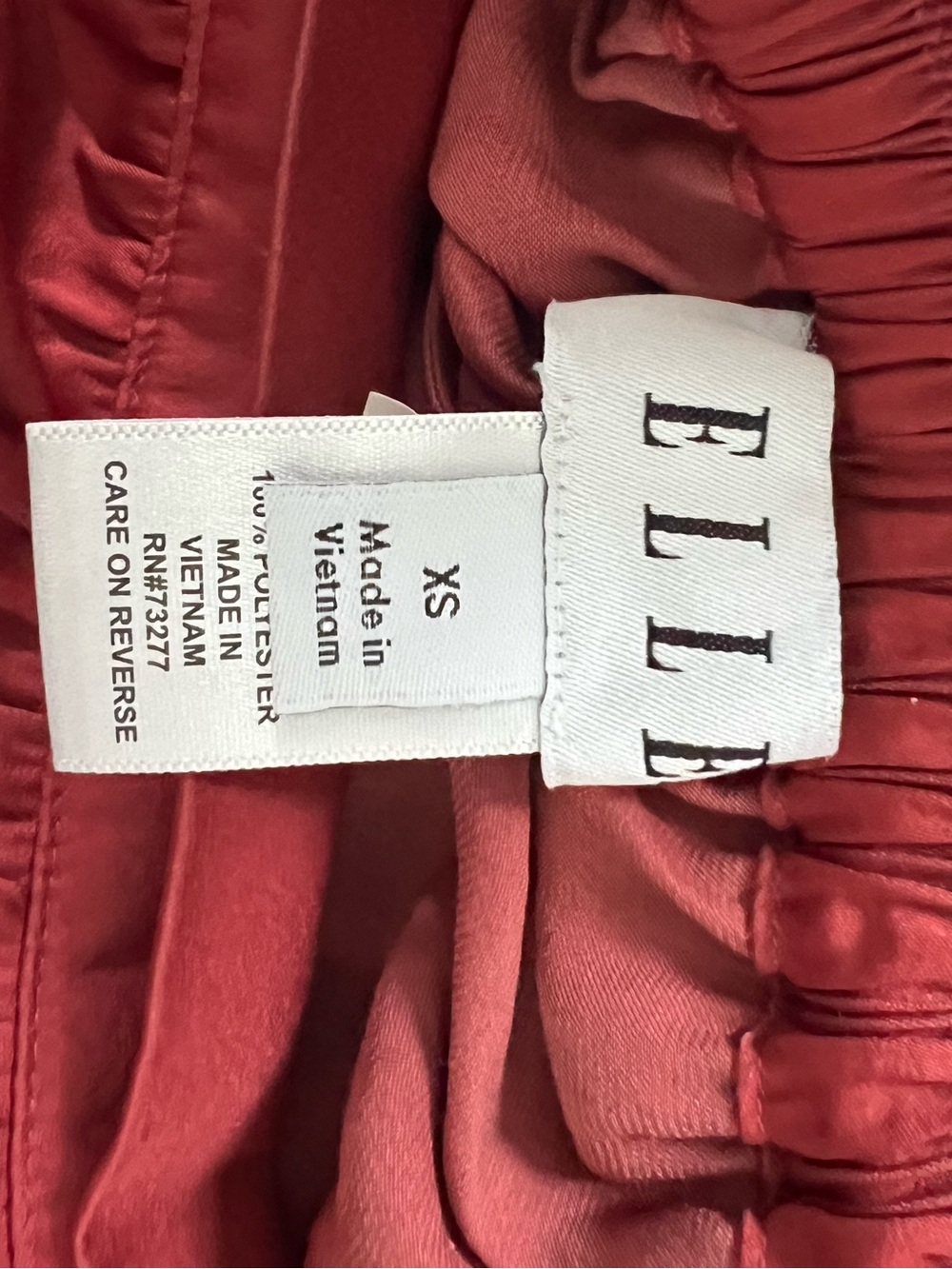 Elle Red High-Low Ruffle Skirt - Picture 3 of 3